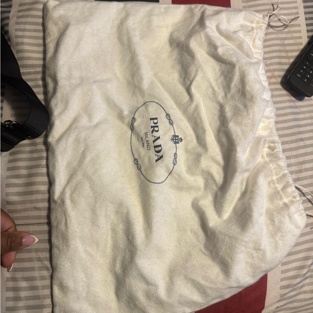 Prada Cream Drawstring Bag - Picture 5 of 7